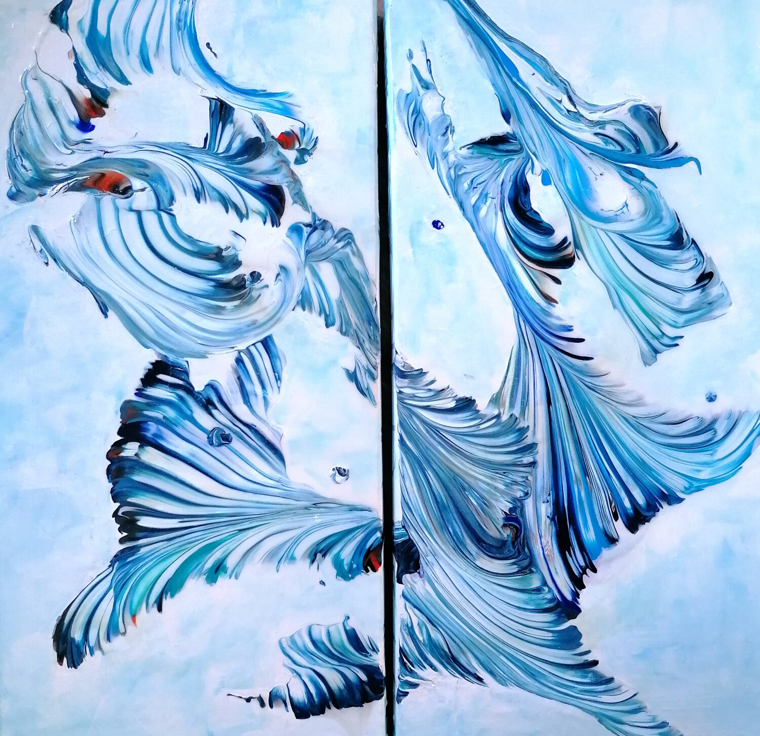 Träume im Wind Gerd Zimmermann (ZIMMERMANN-Formanist Art) Originalgemälde zu verkaufen