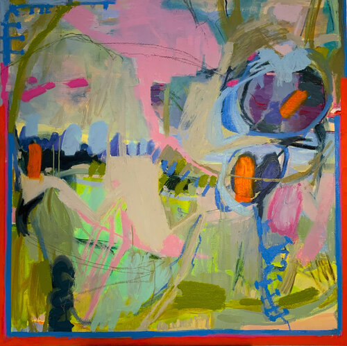 Two Dragonflies by Dee Walker, Painting for Sale on Singulart