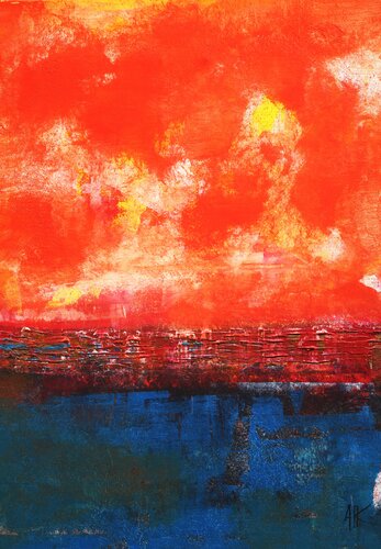 Raging Clouds di Antoine Khanji, Pittura in vendita su Singulart