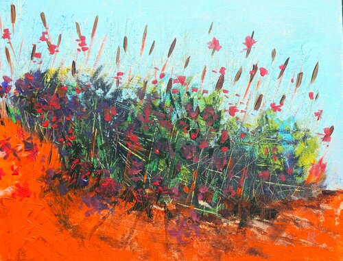 Cattails de Antoine Khanji, Pintura a la venta en Singulart