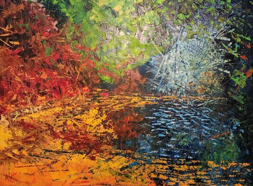 Massawippi river von Antoine Khanji, Malerei kaufen auf Singulart