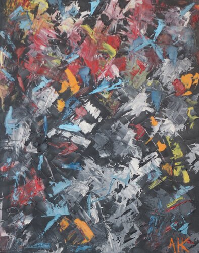 Aritst's Palette II van Antoine Khanji, Schilderij te koop op Singulart