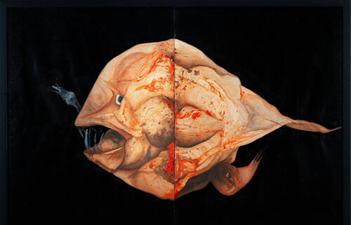 Hembra de melanocetus di Paula Segarra, Pittura in vendita su Singulart
