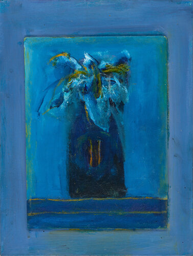 Flowers by a Window 1 van David Armitage, Schilderij te koop op Singulart