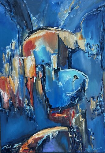 Abyssal Serenity par Olga McNamara Biennale Artist, Peinture en vente sur Singulart