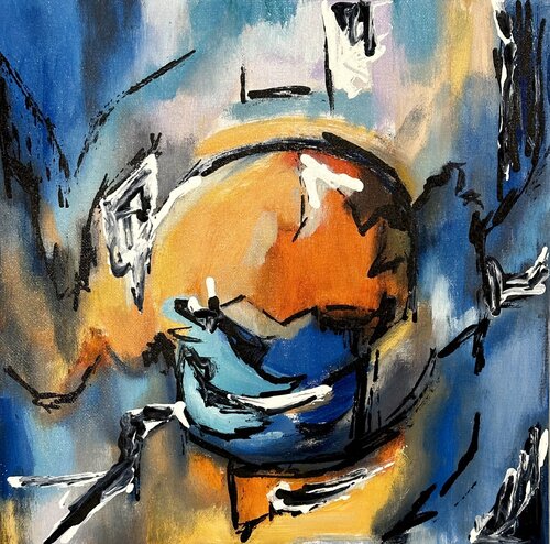 Vibrant Expressions par Olga McNamara Biennale Artist, Peinture en vente sur Singulart