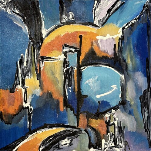 Vibrant Expressions II par Olga McNamara Biennale Artist, Peinture en vente sur Singulart