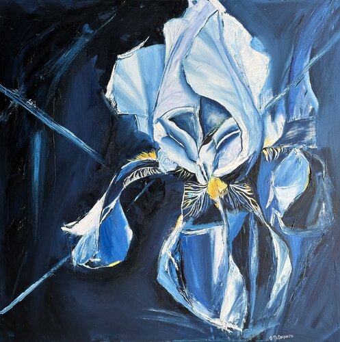 Iris VII - ROYAL RADIANCE by Olga McNamara Biennale Artist, Painting for Sale on Singulart