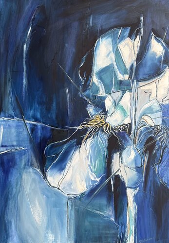 Iris VIII - QUIET FORCE by Olga McNamara Biennale Artist, Painting for Sale on Singulart