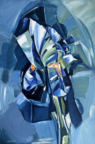 Sovereign Iris (Iris Series) par Olga McNamara Biennale Artist, Peinture en vente sur Singulart