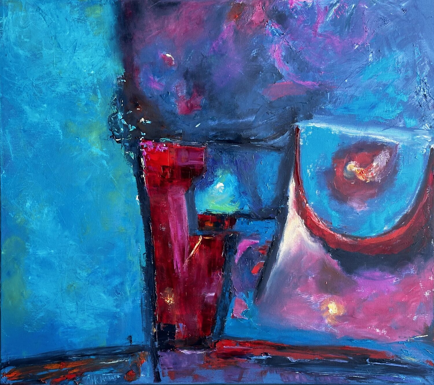 Caught up in my dreams and forgettin’ Olga McNamara Biennale Artist Originalgemälde zu verkaufen