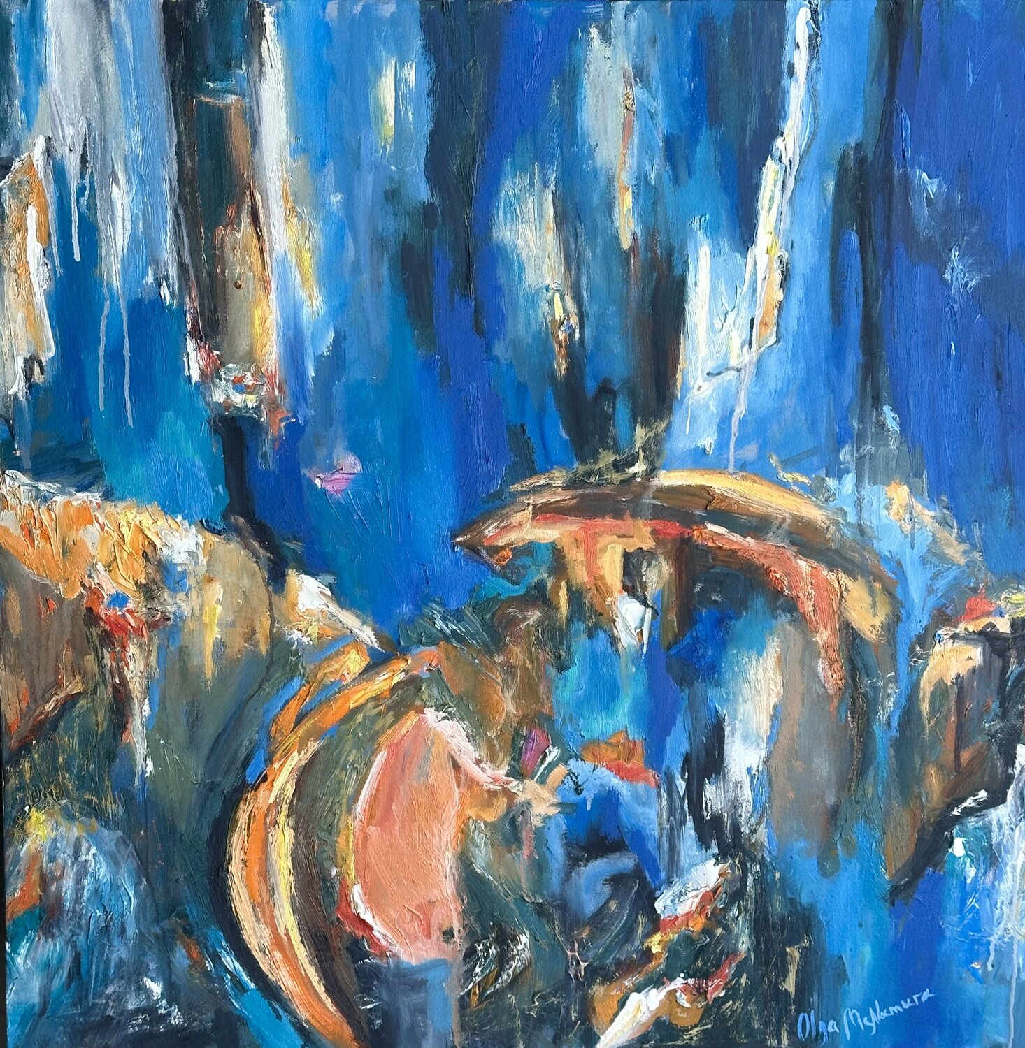 Ethereal Reverie 2 Olga McNamara Biennale Artist Originalgemälde zu verkaufen