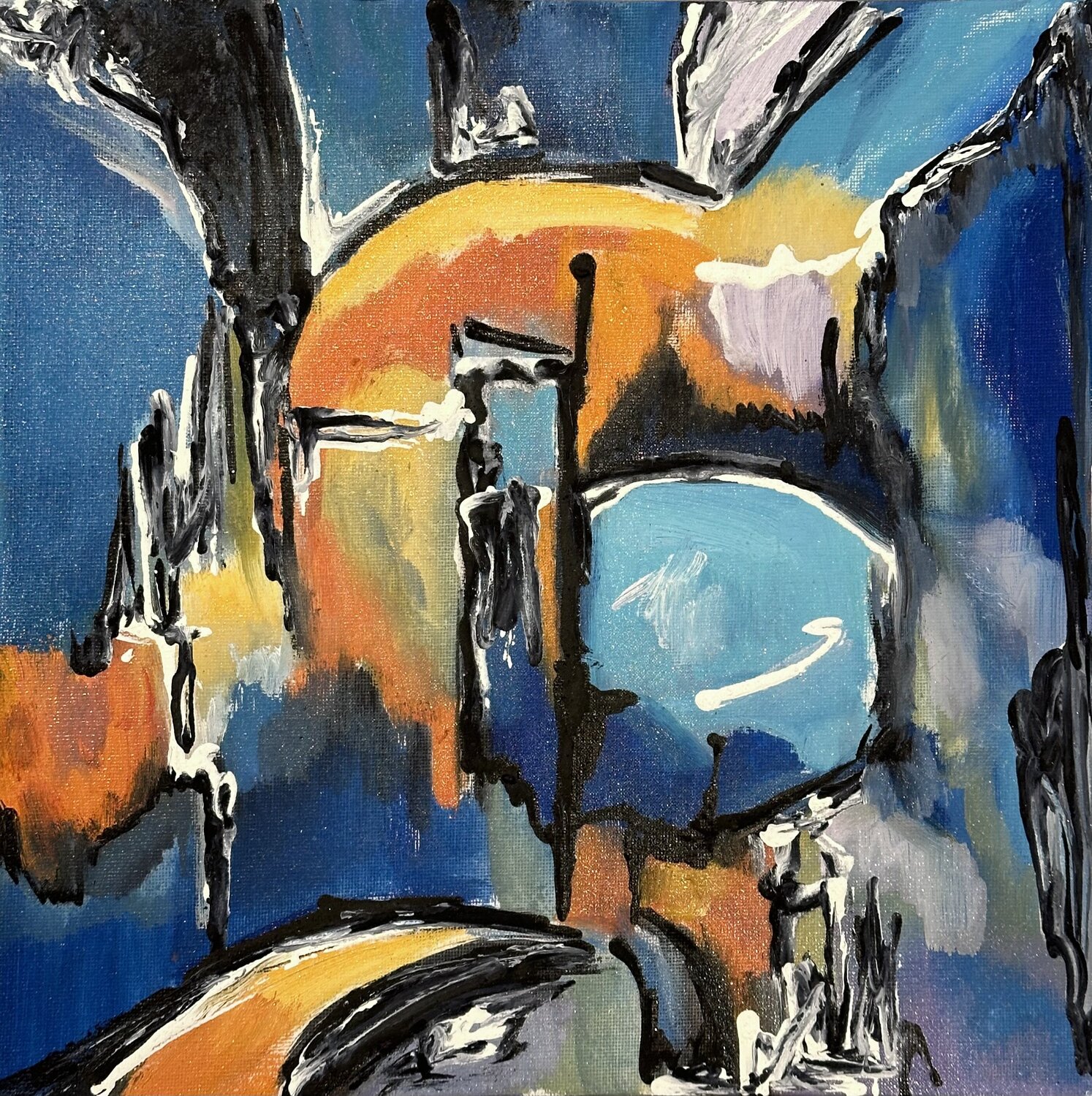 Vibrant Expressions II Olga McNamara Biennale Artist Origineel schilderij te koop
