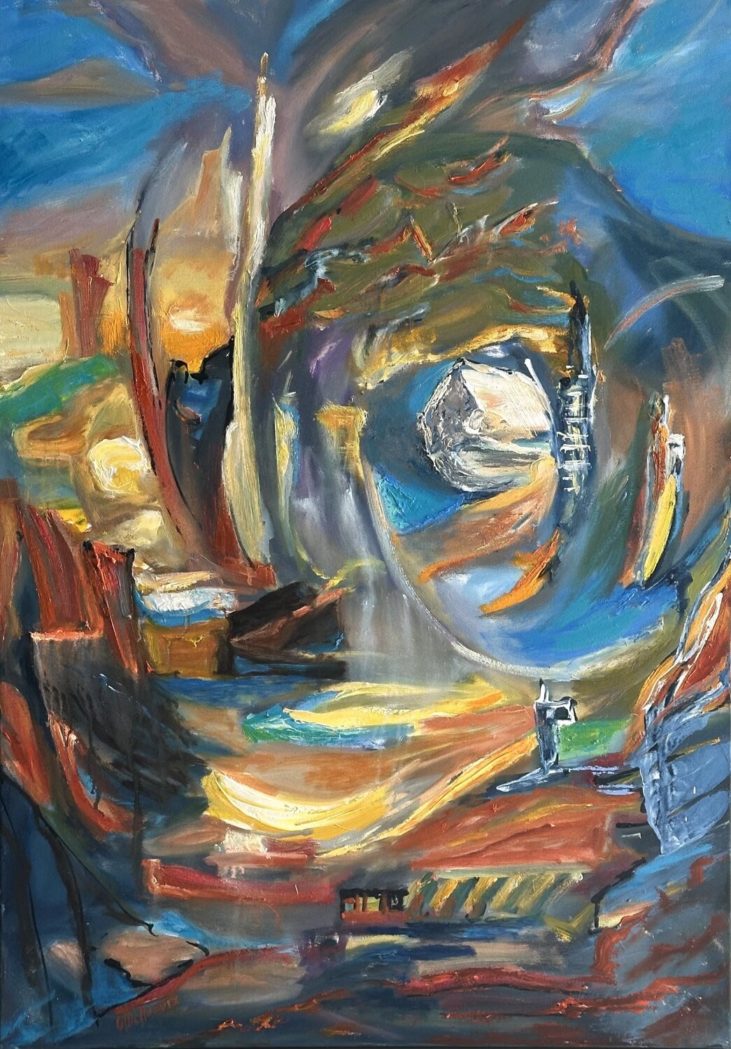 Portal to Infinity Olga McNamara Biennale Artist Dipinto originale in vendita