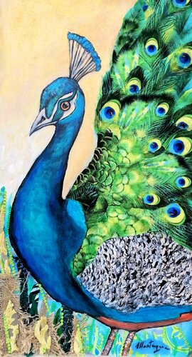 Il pavone de Mara Montagna, Pintura a la venta en Singulart