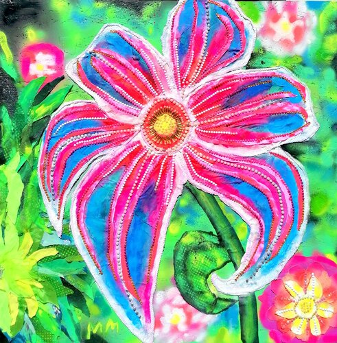 Giglio blu van Mara Montagna, Schilderij te koop op Singulart
