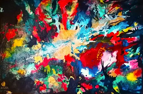 La luce al centro van Mara Montagna, Schilderij te koop op Singulart
