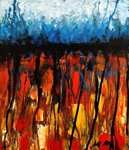 Contrasti di Mara Montagna, Pittura in vendita su Singulart