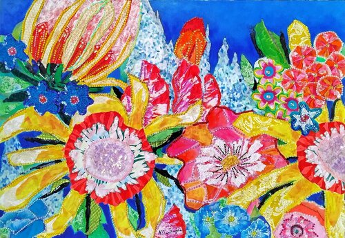 Fiori 2 de Mara Montagna, Pintura a la venta en Singulart