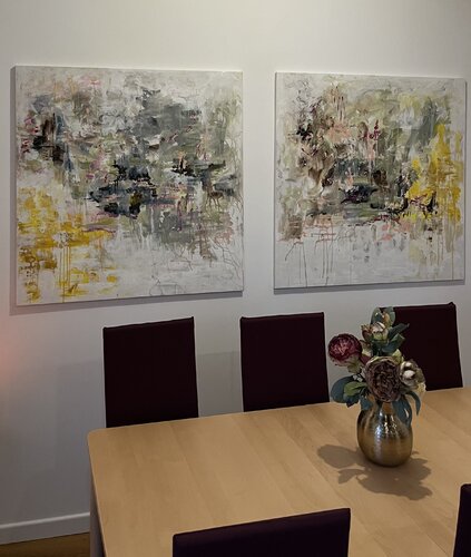 Fessure di luce (dittico) van Majlinda Lopa, Schilderij te koop op Singulart