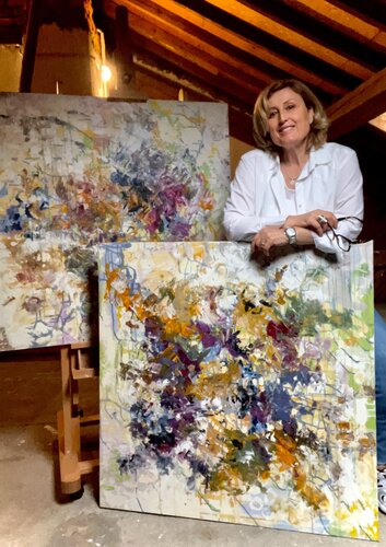 Good vibes (dittico) by Majlinda Lopa, 회화 for Sale on Singulart