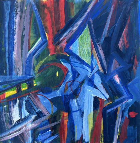 A horse is waiting von Dieter Benz, Malerei kaufen auf Singulart