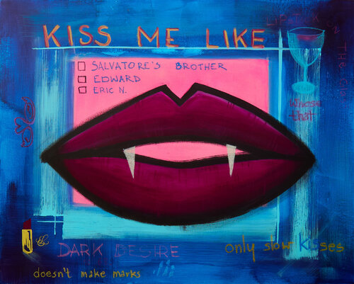 Kiss me like von Marta Chudzik, Malerei kaufen auf Singulart