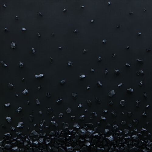 Black waterfall by Marta Chudzik, Other Media for Sale on Singulart