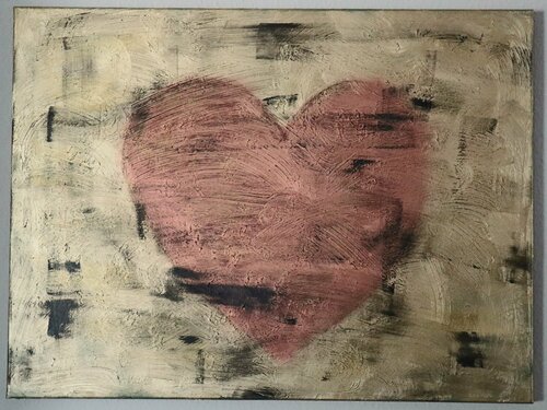 Heart on gold von Irmin Bernstaedt, Malerei kaufen auf Singulart
