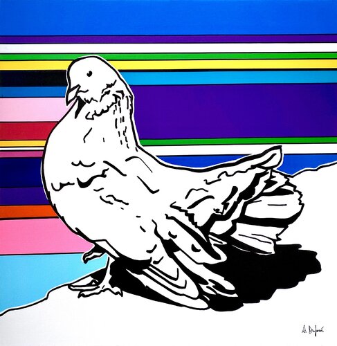 Colombe van Angélique Dufossé, Schilderij te koop op Singulart