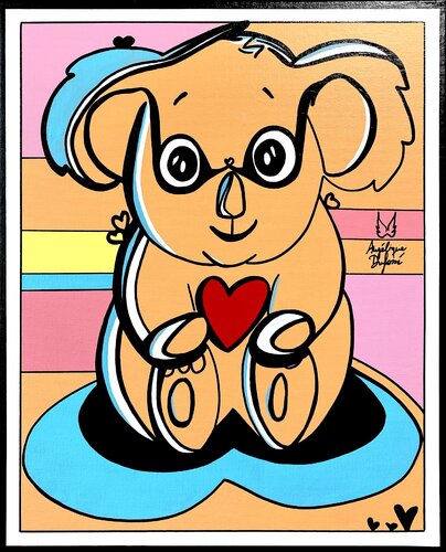 Koala van Angélique Dufossé, Schilderij te koop op Singulart
