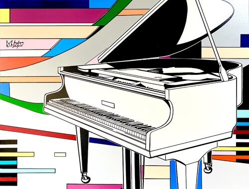 Concerto van Angélique Dufossé, Schilderij te koop op Singulart
