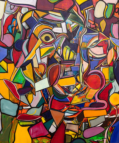 Hüpfen by mephci - Matthias Egger, 회화 for Sale on Singulart