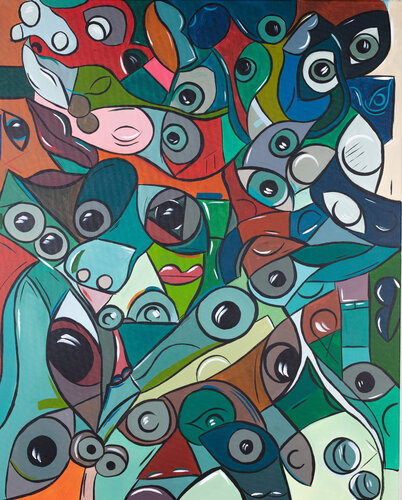 Zaun by mephci - Matthias Egger, 회화 for Sale on Singulart