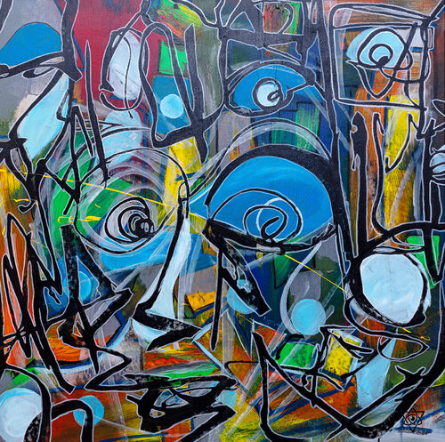 Blumen by mephci - Matthias Egger, 회화 for Sale on Singulart