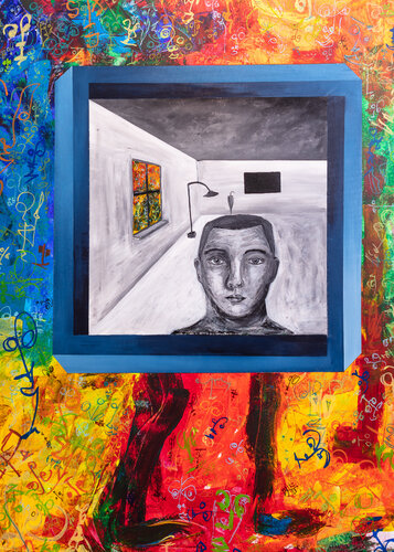 Gewesen de mephci - Matthias Egger, Pintura a la venta en Singulart