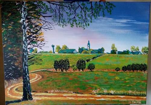 Cesta k Dráchovu par Martin Žalda, Peinture en vente sur Singulart