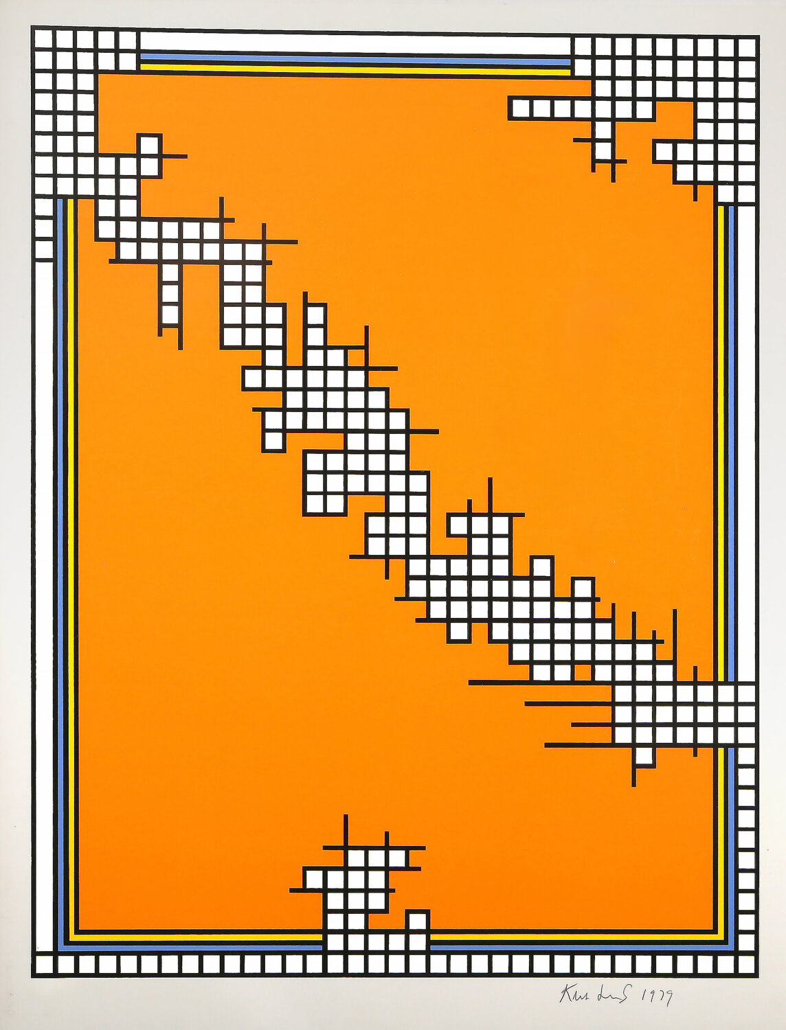 Untitled (Wire Mill Variant) Nicholas Krushenick Druck zu verkaufen