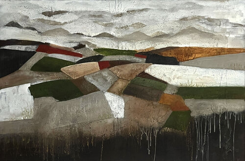 Abstrakte Landschaft - Erdenzauber 2 Cornelia Hauch