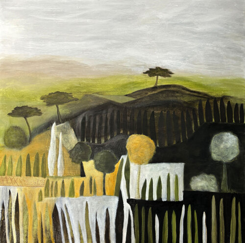 Uferpoesie in Salo | Originalgemälde auf Leinwand (80 x 80 cm) by Cornelia Hauch, Painting for Sale on Singulart