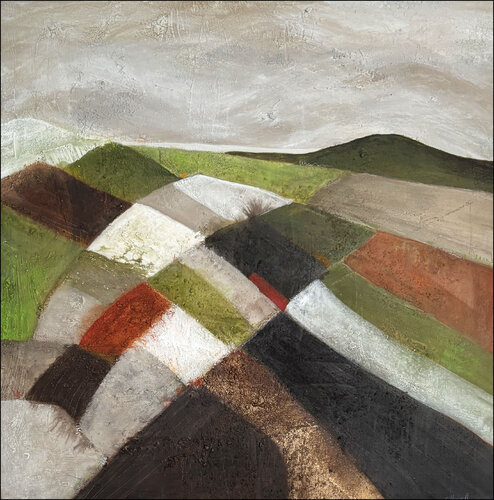 Stille Felder - Erdenzauber 3 von Cornelia Hauch, Malerei kaufen auf Singulart