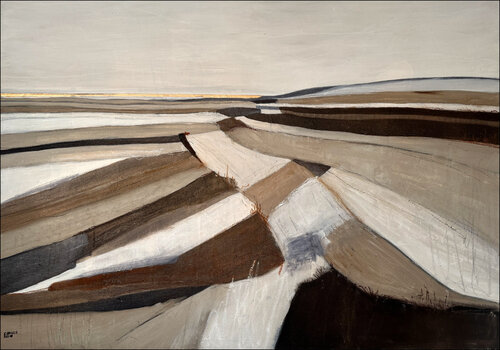 Winterfelder II von Cornelia Hauch, Malerei kaufen auf Singulart