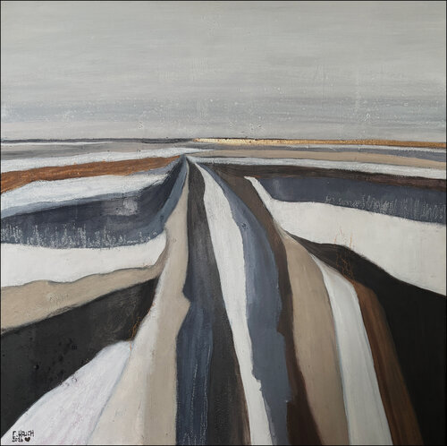 Winterfelder 3 by Cornelia Hauch, 油畫 for Sale on Singulart