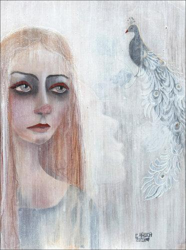 Fremdfedern von Cornelia Hauch, Malerei kaufen auf Singulart