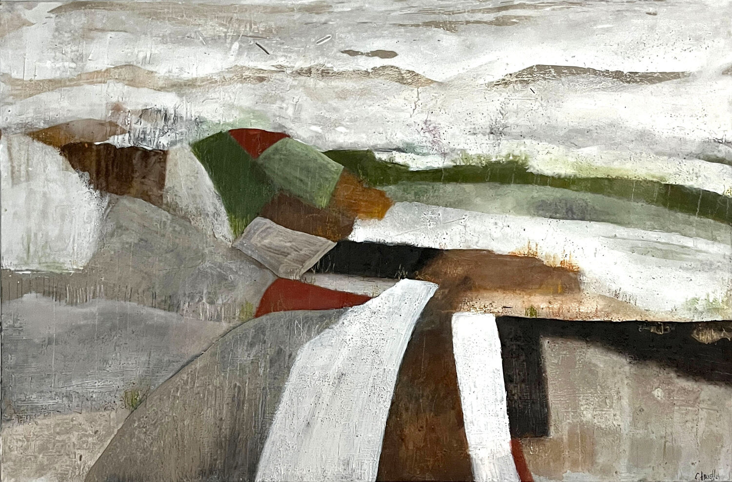 Abstrakte Landschaft - Erdenzauber Cornelia Hauch