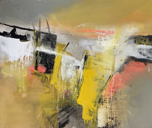Echoes of Sunrise van Caroline Chevillotte, Schilderij te koop op Singulart