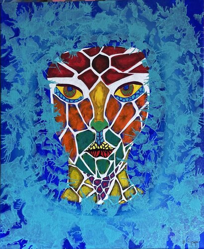 Otherworldly Face von Badr Figuigui, Malerei kaufen auf Singulart