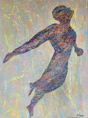 L’Envol de la Renaissance van Badr Figuigui, Schilderij te koop op Singulart