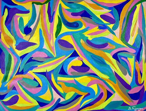 Symphonie émotionnelle by Badr Figuigui, Painting for Sale on Singulart