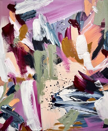 Strong (bunte abstrakte Malerei Bild) de Diana Alb, Pintura a la venta en Singulart